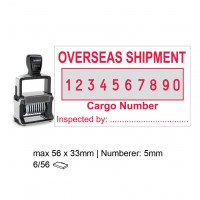 Heavy Duty Self Inking Numberer Stamp 10 Digit , 55510/PL , 56x33mm , 5mm